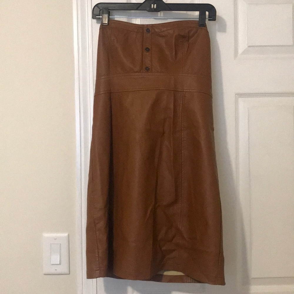 Leather dress